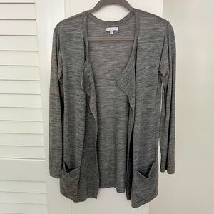 Gap Heather Gray Open Front Cardigan Size Small